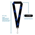 thumbnail image 3 of DC Comics Lanyard, Nightwing Logo Black Blue, Elastic, 3 of 4