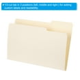 thumbnail image 5 of 50pcs File Folders, Manila File Folders 1/3 Cut File Folders Legal Size for Classroom Home Office, Beige, 5 of 6