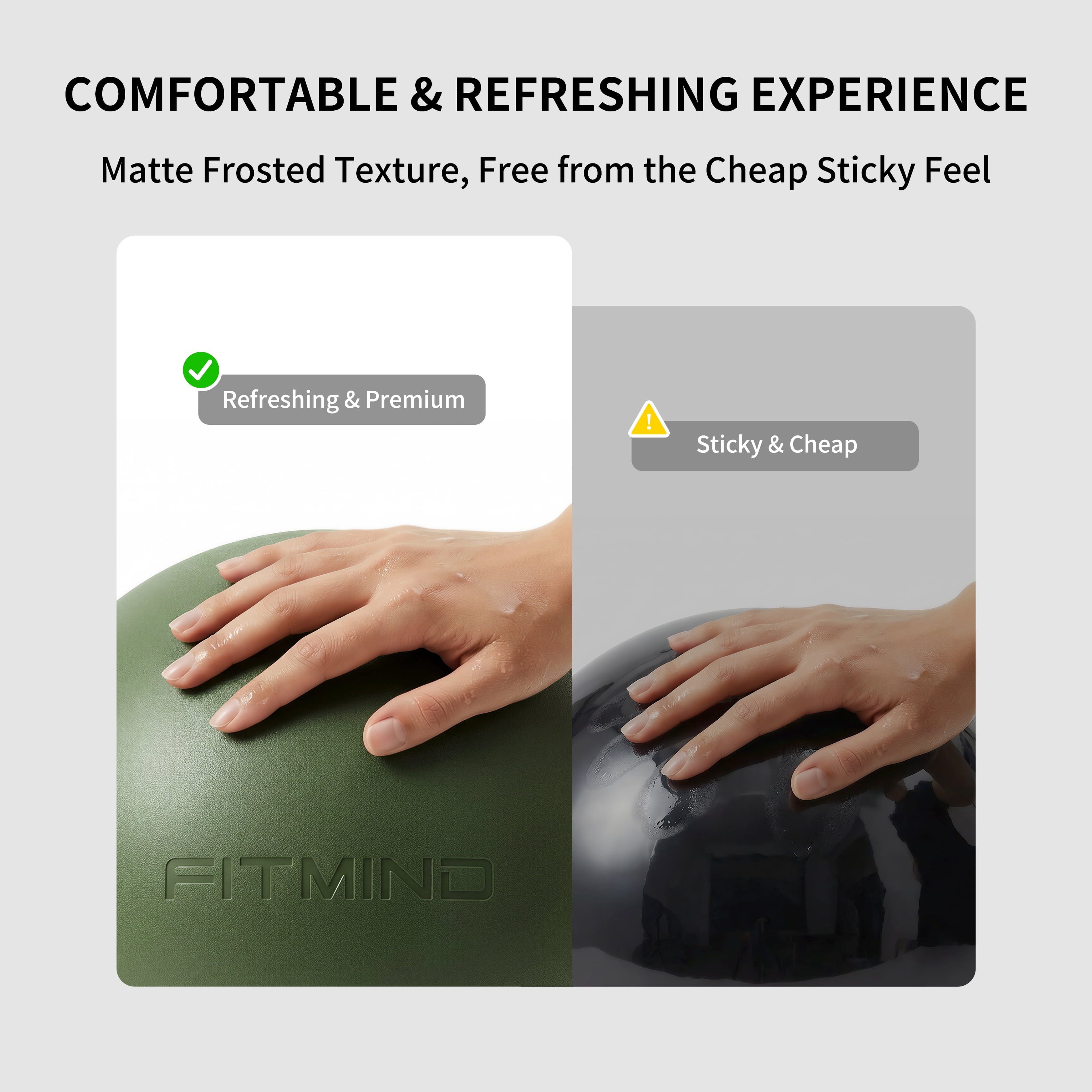 FITMIND Thickened Pilates Ball, 8in Core Ball for Physical Therapy, Ab Release and Core Workouts - Dark Green