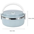 thumbnail image 2 of shiyou-Thermal Lunch Containers for Hot Food, Lunch Box Kids Food Storage Container Lunch Box Portable Stainless Steel Blue Thermal Insulated Rice Noddles Lunch Box Food Container Food Thermos(Monola, 2 of 4