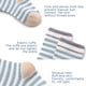 thumbnail image 3 of Laklulu 6 pares de calcetines tobilleros de algodón para niños pequeños y niños pequeños, calcetines neutros suaves, cálidos y cómodos para bebés, 3 of 5