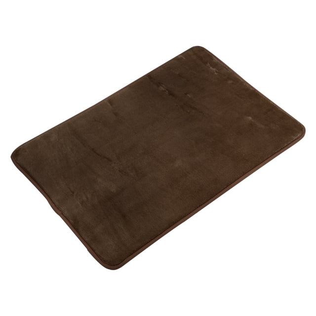 Alfombra de Baño Unique Bargains de Poliéster Lavable a Máquina Marrón 90x60cm