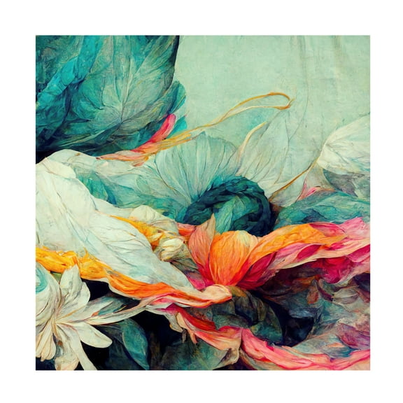 Canvas Wall Art - Sasha 'K Dreams I' Wall Art for Living Room, Bedroom, or Office Décor by Trademark Fine Art - 14 x 14 Inches