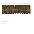 thumbnail image 2 of Primitive Valance Country Check Scalloped Layered Window Curtain TCC Brands, 2 of 4
