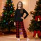 thumbnail image 4 of Conjuntos de blusas y camisas de cuello redondo y manga larga para niños y niñas, moda con rayas bonitas, pantalones suaves de manga larga, traje para niña, pantalones superiores, 4 of 6