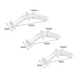 thumbnail image 5 of QQTDFG 3Pcs Clear Curved Retainer Glass Nose Stud Piercing Helix Tragus Earring Jewelry-14g (1.6 mm), 5 of 9