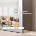 thumbnail image 4 of Eviva Sax 48" Brushed Chrome Metal Frame Bathroom Wall Mirror, 4 of 7