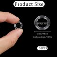 thumbnail image 2 of 100 Pieces O-Rings Plastic Rings,0.51x0.31In Transparent Plastic Rings,Durable Clear Roman Curtain Rings for DIY Blinds,Curtains, 2 of 6