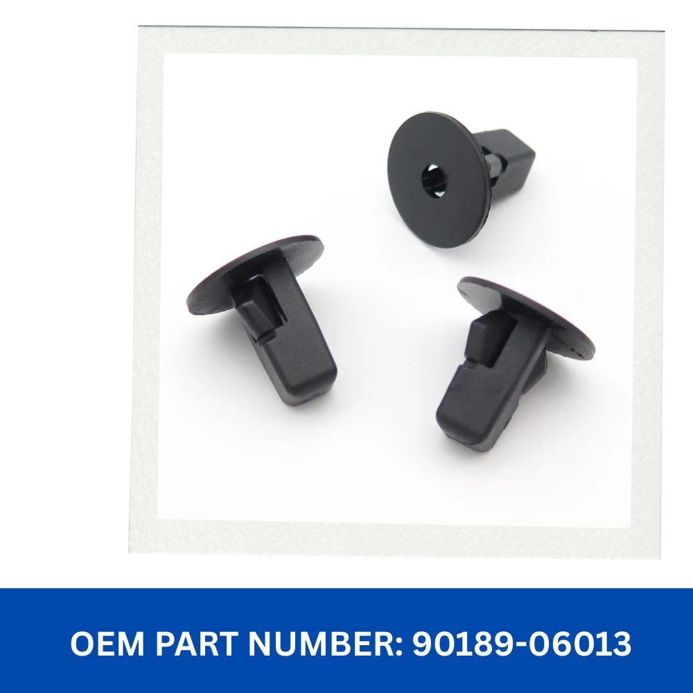OAUTOO 30-Pack Black Nylon Fender Liner Screw Grommets - Compatible With Toyota Lexus 90189-06013