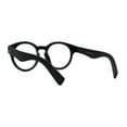 thumbnail image 2 of Thick Plastic Nerdy Keyhole Horn Rim Round Eyeglasses Black, 2 of 4