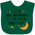 thumbnail image 3 of Inktastic I Love My Momma to the Moon and Back Boys or Girls Baby Bib, 3 of 4