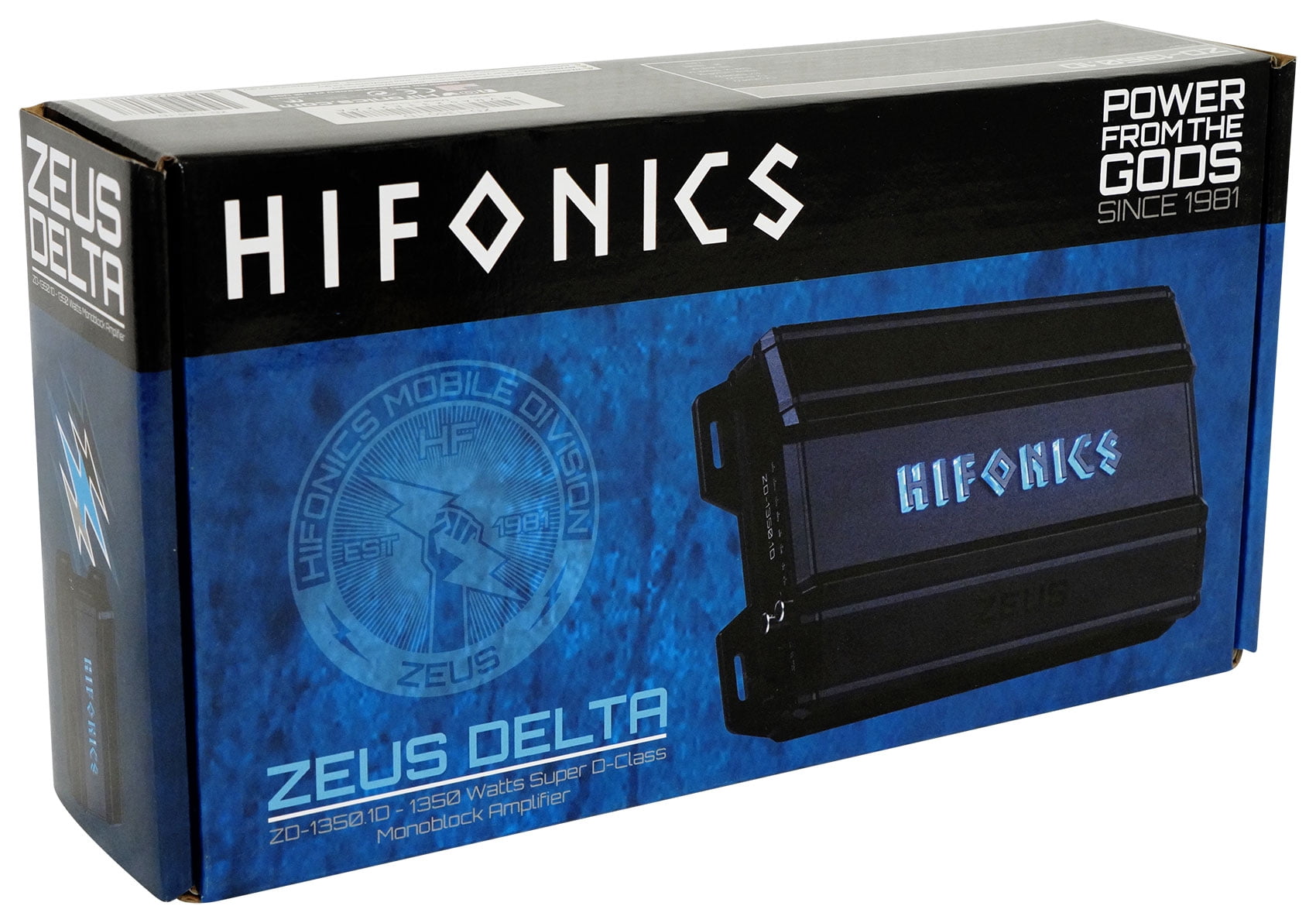 Hifonics ZD-1350.1D Zeus Delta 1350W Mono Block Car Audio