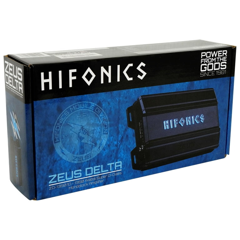 Hifonics ZD-1350.1D Zeus Delta 1350W Mono Block Car Audio