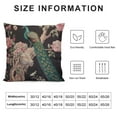 thumbnail image 5 of HENGT  Peacock On Cherry Tree Throw Pillow Cover Beautiful Bird Feather Wings Floral Branch Botanical Pillow Case Decorative Square Cushion for Home Couch Bed, 5 of 5