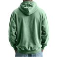 thumbnail image 6 of JUUYY Men's Quarter Zip Pullover Hoodies with Pocket Loose Fit Long Sleeve Casual Half Zipper Hooded Sweatshirt Fall Winter Outfit Mint Green XXXL, 6 of 6
