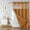 Burntorange, variant on Grey No Hook Waffle Weave Shower Curtain with snap-in Liner Replacement, 230GSM Waterproof Fabric Hotel Shower Curtain Set for Bathroom, Through Mesh Top Window,60Wx74H
