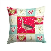 Bird Art Love Fabric Decorative Pillow
