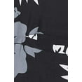 thumbnail image 5 of Stylore Hawaiian Shirt for Men Short-Sleeve Button-Down Shadow Hibiscus Black White 5XL, 5 of 6