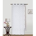 thumbnail image 1 of Sheer Curtains Embroidery 54"X 84" (2 Pack) by ATI (Grey Embroidery), 1 of 2