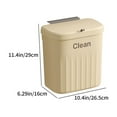 thumbnail image 3 of Small Trash Can Wastebasket, Garbage Container Basket for Bathrooms,Kitchen Waste Bin Wall mounted Suitable for Household Bathroom Kitchen with Lid Waste Basket Kitchen Waste Special Storage Bin, 3 of 8
