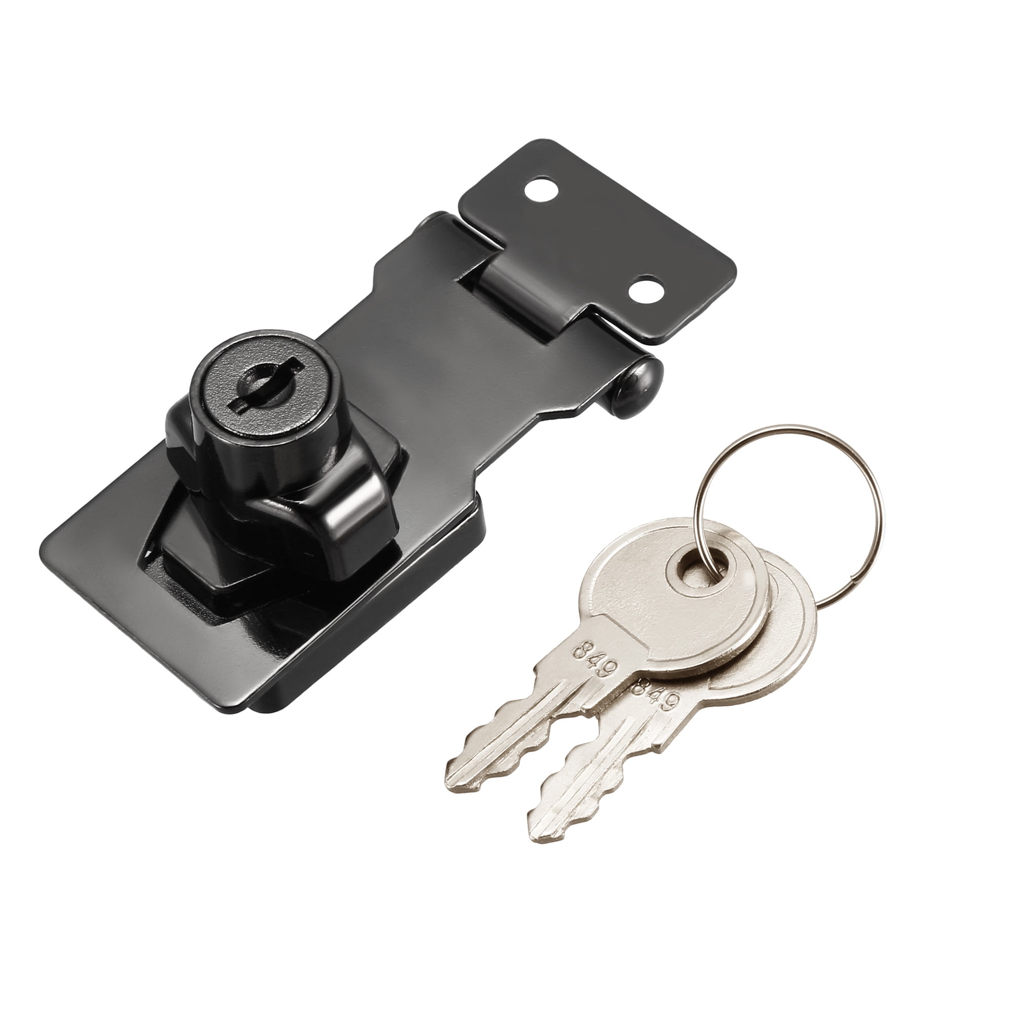 Keyed Hasp Lock 80mm Twist Knob Keyed Locking Hasp for Door