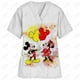 thumbnail image 4 of Blusa médica con estampado navideño de Mickey Mouse, talla 5xl, uniforme de manga corta, uniforme de médico y enfermera, blusas de trabajo para centros de revisión para niños, 4 of 5