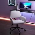 thumbnail image 1 of Homy Casa Chaise de Gaming pour Filles et Femmes, Chaise Moderne Rembourrée avec Roues Pivotantes à Hauteur Réglable, Tissu Beige, 1 of 6