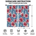 thumbnail image 2 of Blackout Kids Curtains,Pioneer Flower Floral Print Pattern Childrens Insulated Curtains Set Of 2,Bedroom Essentials,Toddler Room Decor 42"x84", 2 of 5