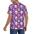 thumbnail image 2 of KLL cute rainbow mushroom Skull for Men's Baseball Shirts,Short Sleeve Casual Shirts Button Down Shirt for Men Beach Summer Wedding Shirt-Large, 2 of 7