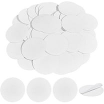 Non-woven Felt Fabric Self-adhesive for DIY Crafts Flat Round White 76x1mm