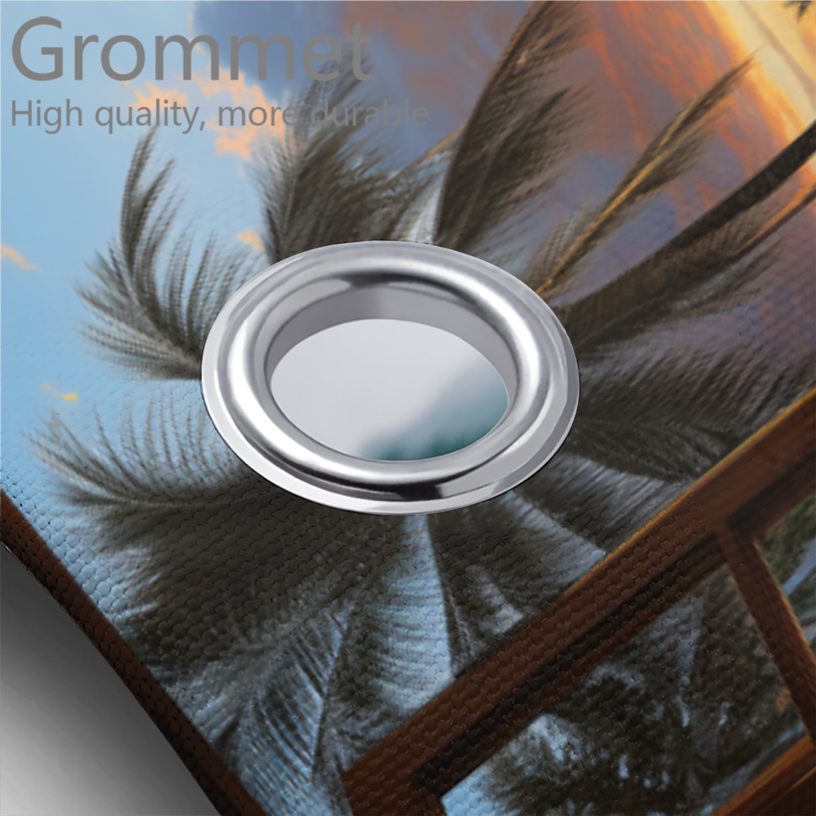 Beach Landscape 4 Piece Shower Curtain Sets Sea Palm Trees Sundet Natural Scenery Rustic with Non-Slip Rugs Toilet Lid Cover and Bath Mat Bathroom Decor Set, 72x72 Inch