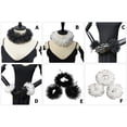 thumbnail image 5 of Adjustable Elizabethan Neck Ruff False Collar and Ruffled Faux Wrist Cuffs for Medieval Outfit and Historical Gatherings, 5 of 8