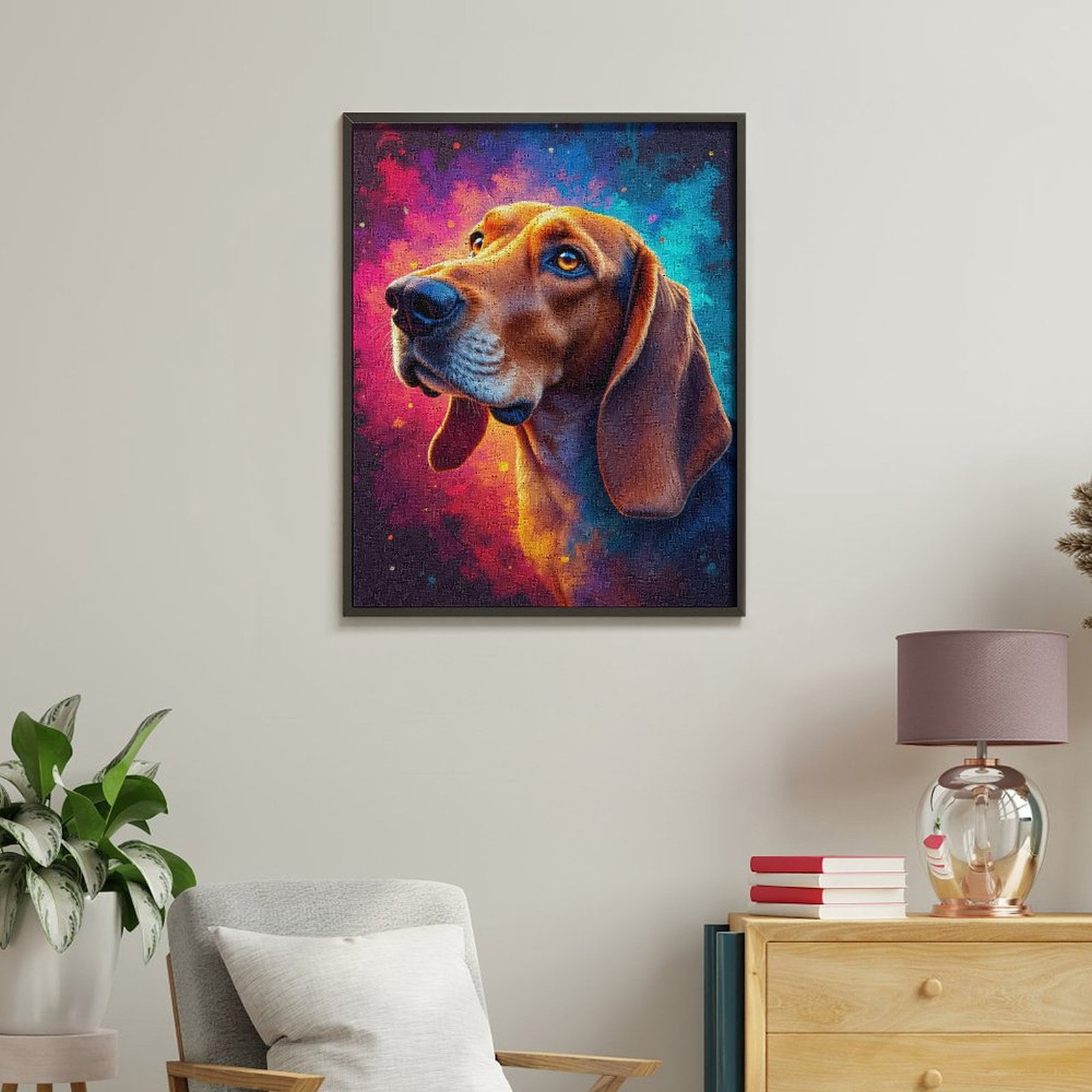 Paint By Numbers Kit for Adults Beginner - DIY Dog Vibrant Colors Portrait Art Canvas Painting Kits for Adults, Frameless Paint By Number for Adults for Home Wall Decor 16x20 Inch