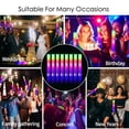 thumbnail image 6 of 36件 LED彩色泡沫发光棒在黑暗中发光的派对用品，带3种闪烁模式的发光棒音乐会舞台灯婚礼狂欢生日派对发光棒 点亮派对，适用于婚礼，生日，音乐会，万圣节，圣诞节, 6 of 9