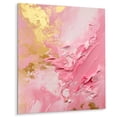 thumbnail image 2 of Designart "Emerging Energies in Pink and Gold III" Abstract Shapes Metal Art Print, 2 of 5