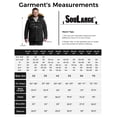 thumbnail image 5 of Soularge Men's Big and Tall Winter Puffer Jacket Snow Coat Thick Windproof Parka with Hood Black 4X, 5 of 12