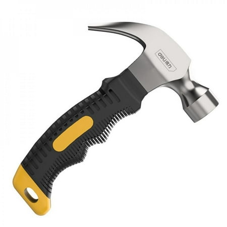 

[Big Clear!]Deli Claw Hammer High Carbon Steel Professional Woodworking Nail Hammer Non-Slip Handle Hammer One-Piece Hand Hammer