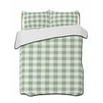 thumbnail image 2 of Sage Green Buffalo Plaid Twin XL Size Down Alternative Comforter,Lightweight Comforter Quilt Bedding Set with Pillow Shams Green White Checkered Farmhouse Bed Comforter Duvet Insert 68"x98", 2 of 7
