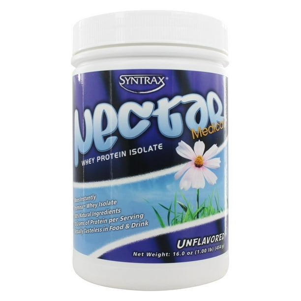 Syntrax Nectar Medical Whey Protein Isolate Unflavored 1 lbs
