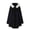 #0251-Black, variant on Women'S Fall/Winter V-Neck Hooded Casual Hooded Cape Casual Coat