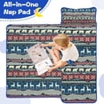 thumbnail image 4 of Multicolor Christmas Pattern Toddler Nap Mats for Kids Preschool,50"x20" Sleeping Mat Bag or Kids,Toddler Sleeping Bag,Toddler Nap Mat or Daycare, 4 of 6