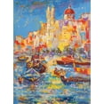 thumbnail image 2 of Florio, Luigi 19x24 Black Ornate Wood Framed with Double Matting Museum Art Print Titled - Malta, 2 of 4