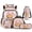 Axolotl Capybara Hug, variant on Book Nerd Axolotl Girls Backpack 4PCS Set with Lunch Box, 17" Cute School Bag Water Bottle Sleeve for Age 7-12