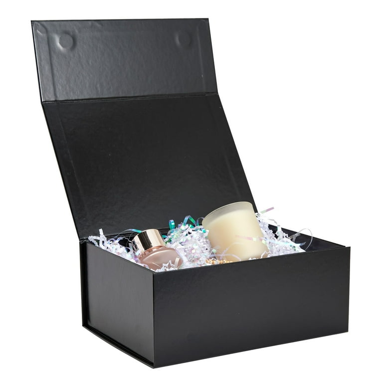 Black Jewelry Gift Boxes for Jewelry Boxes Magnetic Ribbon QUALITY