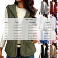 thumbnail image 3 of Bzdzmqm Womens Plus Size Hooded Fleece Vest Warm Winter Fall Casual Solid CoverUp Cozy Full Length Outerwear with Pockets Daily Wear, Black XL, 3 of 9