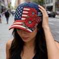 thumbnail image 5 of 250 Anniversary USA Hat, United States 250th Commemorative Hat, 3D Printed Baseball Caps , Adjustable 250 American Cap-Purple, 5 of 6