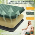 thumbnail image 6 of NOCOEX Inflatable Seat Cushion, 2'' Thick Portable Self-Inflating Memory Foam Seat Cushion for Travel, Office, Airplane, Camping, Stadium, Backpacking, 6 of 9