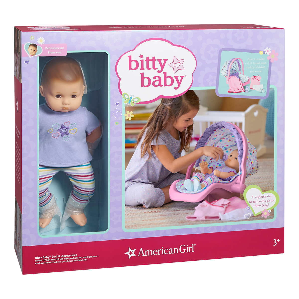 American Girl 15″ Bitty Baby Doll & Accessories 3+ - Walmart.com