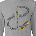 thumbnail image 4 of Inktastic Juneteenth-celebrating Freedom Breaking Chains Long Sleeve T-Shirt, 4 of 5
