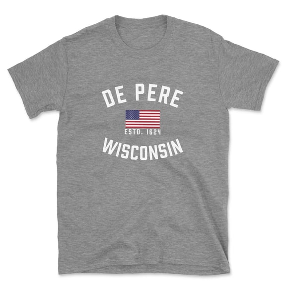 De Pere Wisconsin Patriot Men's Cotton T-Shirt